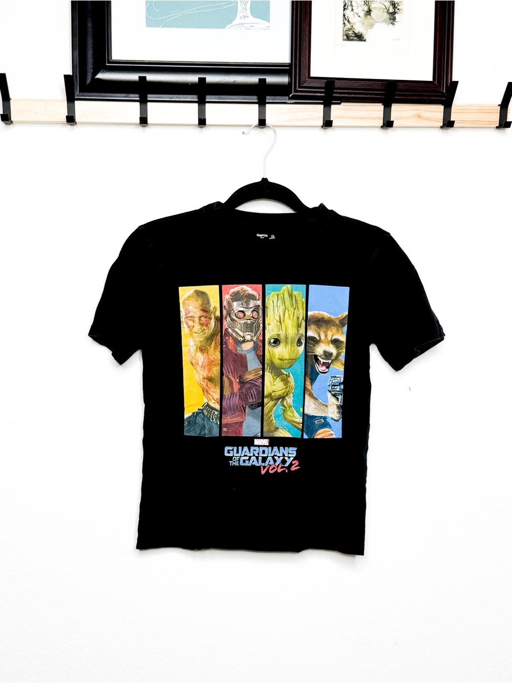 Gap Kids Marvel Guardians of the Galaxy Vol. 2 Black Kids Graphic Tee Size L